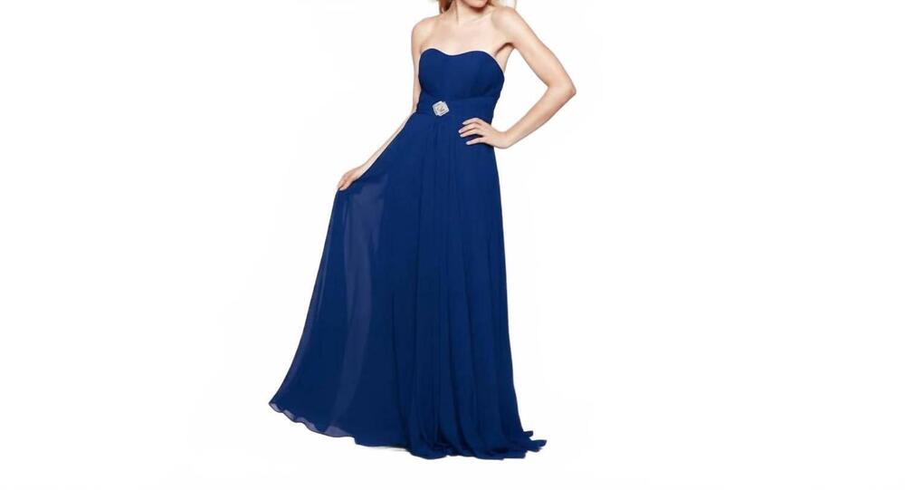 NEW LAST DRESS bloom sweetheart gown in royal